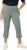Ulla Popken Stretch Basic Bengaline Capri Pants Light Moss Green - Jeans & Byxor i Stora Storlekar – Plus Size - 