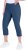 Ulla Popken Stretch Basic Bengaline Capri Pants Denim Blue - Jeans & Byxor i Stora Storlekar – Plus Size - 