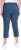 Ulla Popken Stretch Basic Bengaline Capri Pants Denim Blue - Jeans & Byxor i Stora Storlekar – Plus Size - 