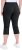 Ulla Popken Bengaline Elastic Waist Stretch Capri Pants Black - Jeans & Byxor i Stora Storlekar – Plus Size - 