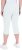Ulla Popken Bengaline Elastic Waist Stretch Capri Pants Snow White - Jeans & Byxor i Stora Storlekar – Plus Size - 