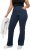Ulla Popken Wide Leg Elastic Waist Mary Fit Marlene Stretch Jeans Denim Blue - Jeans & Byxor i Stora Storlekar – Plus Size - 