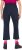 Ulla Popken Functional Sport Quick Dry Stretch Crop Pants Navy Blue - Jeans & Byxor i Stora Storlekar – Plus Size - 