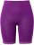 Ulla Popken Lace Hem Stretch Viscose Knit Bicycle Length Lounge Shorts Purple - Jeans & Byxor i Stora Storlekar – Plus Size - 