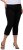 Ulla Popken Mony Stretch Capri Pants Black - Jeans & Byxor i Stora Storlekar – Plus Size - 
