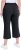 Ulla Popken Cool Linen Elastic Waist Capri Pants Black - Jeans & Byxor i Stora Storlekar – Plus Size - 
