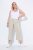 Ulla Popken Cool Linen Elastic Waist Capri Pants Brown - Jeans & Byxor i Stora Storlekar – Plus Size - 