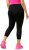 Ulla Popken Quick Dry Sport Crop Leggings Black - Jeans & Byxor i Stora Storlekar – Plus Size - 
