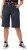 Ulla Popken Frayed Hemline Elastic Waistband Bermuda Shorts Navy - Jeans & Byxor i Stora Storlekar – Plus Size - 