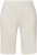 Ulla Popken Frayed Hemline Elastic Waistband Bermuda Shorts White - Jeans & Byxor i Stora Storlekar – Plus Size - 