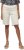 Ulla Popken Frayed Hemline Elastic Waistband Bermuda Shorts White - Jeans & Byxor i Stora Storlekar – Plus Size - 