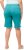 Ulla Popken Frayed Hemline Elastic Waistband Bermuda Shorts Bright Turquoise - Jeans & Byxor i Stora Storlekar – Plus Size - 
