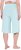 Ulla Popken Wide Leg Flared Bermuda Shorts Blue - Jeans & Byxor i Stora Storlekar – Plus Size - 