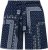 Ulla Popken Paisley Pull On Shorts Blue - Jeans & Byxor i Stora Storlekar – Plus Size - 