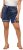 Ulla Popken Paisley Pull On Shorts Blue - Jeans & Byxor i Stora Storlekar – Plus Size - 