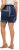 Ulla Popken Paisley Pull On Shorts Blue - Jeans & Byxor i Stora Storlekar – Plus Size - 