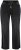 Ulla Popken Side Stripe Stretch Fit Boyfriend Jeans Black - Jeans & Byxor i Stora Storlekar – Plus Size - 