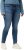 Ulla Popken Textured Stripe Sarah Slim Fit Jeans Blue - Jeans & Byxor i Stora Storlekar – Plus Size - 