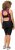 Ulla Popken Functional Padded Zip Front Cycling Leotard Black - Jeans & Byxor i Stora Storlekar – Plus Size - 