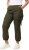 Ulla Popken Elastic Waist Cargo Pants Olive Grey - Jeans & Byxor i Stora Storlekar – Plus Size - 
