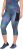 Ulla Popken Quick Dry Cropped Geometric Print Leggings Grey - Jeans & Byxor i Stora Storlekar – Plus Size - 