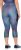 Ulla Popken Quick Dry Cropped Geometric Print Leggings Grey - Jeans & Byxor i Stora Storlekar – Plus Size - 
