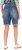 Ulla Popken Palm Print Denim Bermuda Shorts Blue Denim - Jeans & Byxor i Stora Storlekar – Plus Size - 