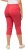 Ulla Popken Stretch Fit Raw Hem Capris Dark Coral - Jeans & Byxor i Stora Storlekar – Plus Size - 