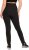 Ulla Popken Straight Leg Quick Drying Leggings Black - Jeans & Byxor i Stora Storlekar – Plus Size - 