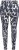 Ulla Popken Quick Drying Abstract Print Leggings Black - Jeans & Byxor i Stora Storlekar – Plus Size - 