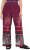 Ulla Popken Mixed Palm Print Elastic Waist Palazzo Pants Red - Jeans & Byxor i Stora Storlekar – Plus Size - 