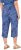Ulla Popken Italy Print Elastic Waist Culottes Blue - Jeans & Byxor i Stora Storlekar – Plus Size - 