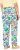 Ulla Popken Italy Print Elastic Waist Pants White - Jeans & Byxor i Stora Storlekar – Plus Size - 