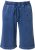 Ulla Popken Indigo Dyed Elastic Waist Jersey Shorts Blue - Jeans & Byxor i Stora Storlekar – Plus Size - 