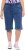 Ulla Popken Indigo Dyed Elastic Waist Jersey Shorts Blue - Jeans & Byxor i Stora Storlekar – Plus Size - 