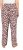 Ulla Popken Leopard Print Elastic Waist Pants White - Jeans & Byxor i Stora Storlekar – Plus Size - 