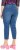 Ulla Popken Cropped Denim Look Stretch Fit Leggings Light Blue Denim - Jeans & Byxor i Stora Storlekar – Plus Size - 