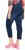 Ulla Popken Cropped Denim Look Stretch Fit Leggings Denim Blue - Jeans & Byxor i Stora Storlekar – Plus Size - 