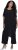 Ulla Popken Layered Chiffon Wrap Jumpsuit Grey - Jeans & Byxor i Stora Storlekar – Plus Size - 