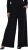 Ulla Popken Wide Leg Elastic Waist Glitter Pants Black - Jeans & Byxor i Stora Storlekar – Plus Size - 