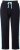 Ulla Popken Side Stripe Elastic Waist Joggers Black - Jeans & Byxor i Stora Storlekar – Plus Size - 
