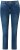 Ulla Popken Decorative Stitched Slim Leg Stretch Fit Jeans Blue Denim - Jeans & Byxor i Stora Storlekar – Plus Size - 