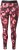 Ulla Popken Abstract Flower Print Performance Leggings Red - Jeans & Byxor i Stora Storlekar – Plus Size - 