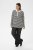 Kaffe Curve Miana Long Sleeve Polo Chalk with Black Stripe - Pikéer - 