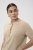 Kaffe Curve Lizzy Contrast Knitted Polo Feather Grey Melange - Pikéer - 