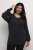 Kaffe Curve Lini Knit Tröja Svart - Collegetröjor & hoodies - 