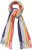 Ulla Popken Ombre Rainbow Stripe Scarf Night Blue - Accessoarer - 