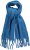 Ulla Popken Trendy Boucle Yarn Fringe Knit Scarf Teal Blue - Accessoarer - 