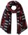 Ulla Popken Be Happy Statement Print Scarf Navy - Accessoarer - 