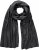 Ulla Popken Virgin Wool Cashmere Mix Scarf Black - Accessoarer - 